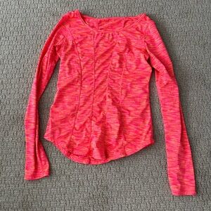 Lululemon Running Active Workout Pink Long Sleeve Top Size Small